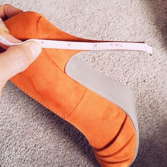 Wild diva lounge orange suede heels 👠 - Picture 5 of 8